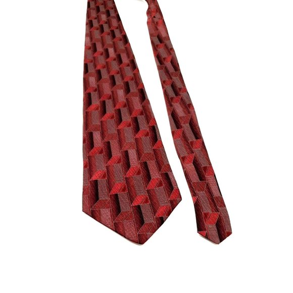 Milano Uomo Mens Dress Tie 100% Imported Silk Made in USA Business Accessory - Picture 5 of 5